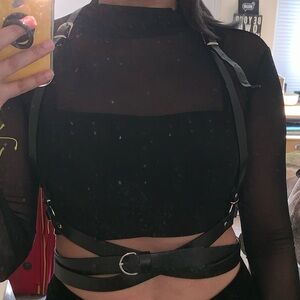 Black Rave Body Harness